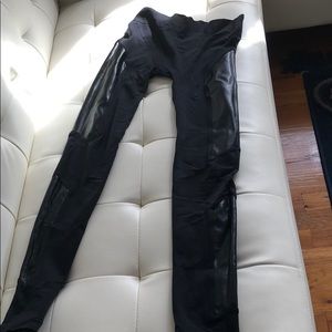 Faux leather legging